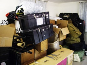 The current, sad state of my garage - guess it's time for The Purge!